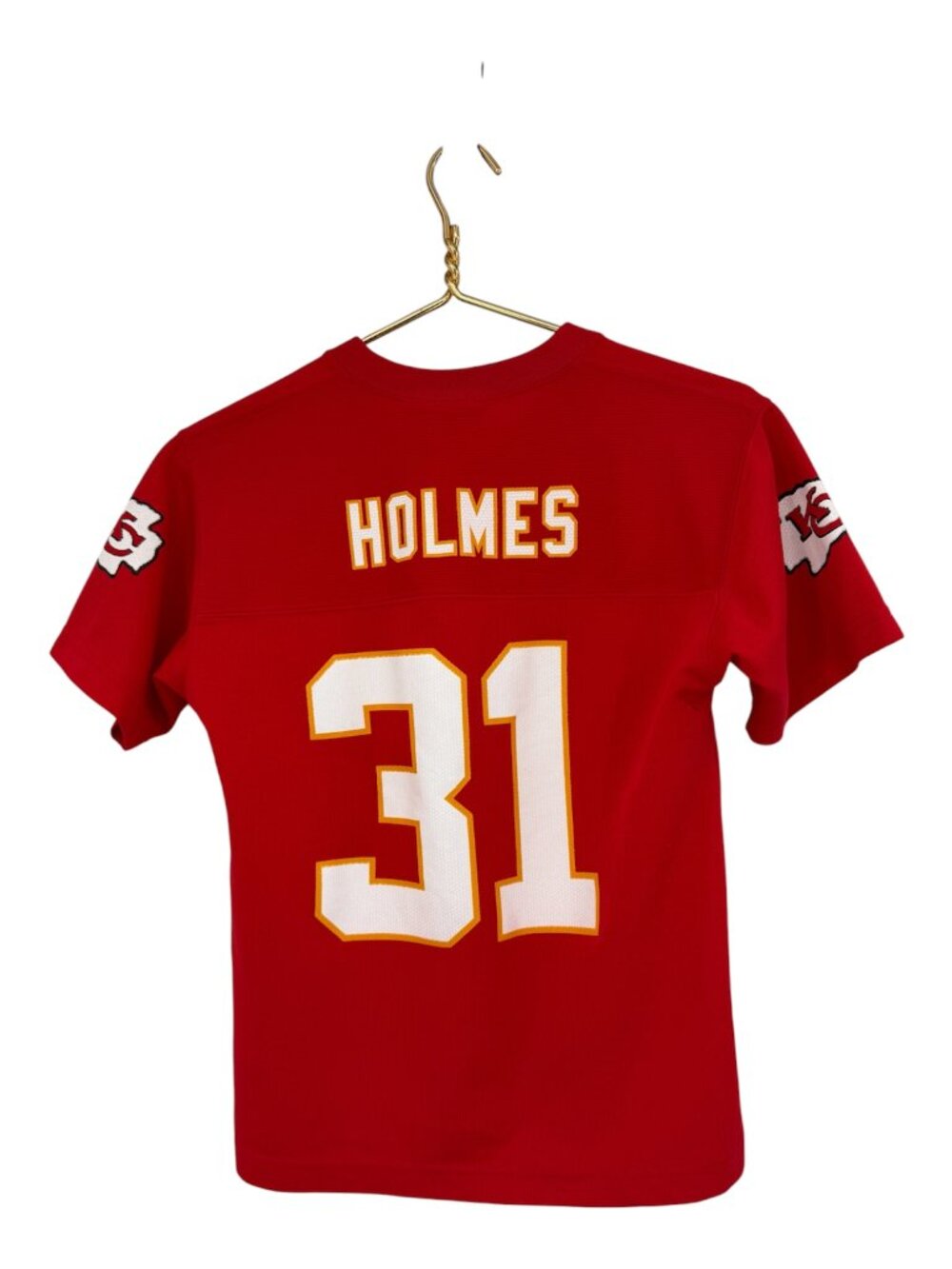 Vintage NFL Kansas City Chiefs Priest Holmes #31 Youth Jersey Boys Medium 10-12